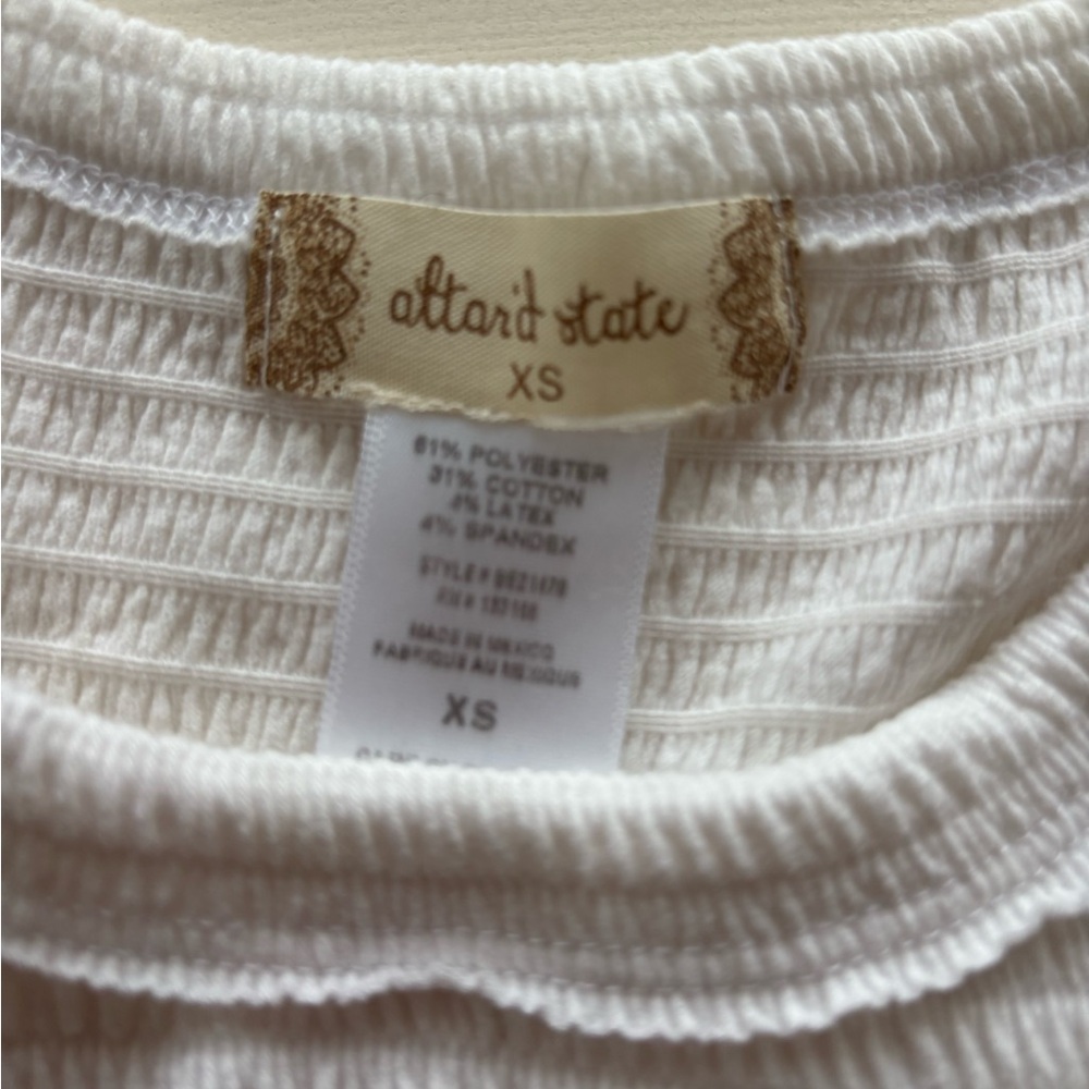 White Ruffled Top - Picture 3 of 3